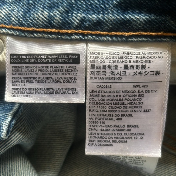 Levi’s Strauss & Co 511 Cutoff Shorts Size 33 Blue Jeans Red Tab - Picture 6 of 12